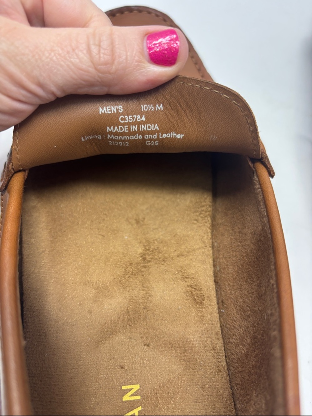 Cole Haan | 10.5 M Men's Brown Leather Slip-On Driving Loafers - Picture 8 of 8